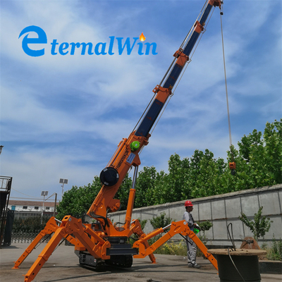 CE EPA EURO 전기 스파이더 크레인 휴대용 리프팅 크레인 기계 3톤 크롤러 2t 3t 5t 8t 미니 스파이더 크레인