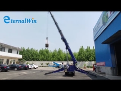 5T 8T 리모콘 전기와 디젤 엔진 붐 육안으로 보이지 않는 스파이더 크롤러 크레인