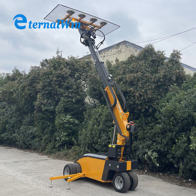 800Kg 용량 5M 최대. 들어올림 높이 회전 가능한 전기 진공 유리 승강기 유리판