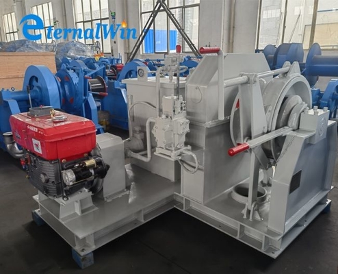 선박용 디젤 엔진 유압식 싱글 집시 앵커 윈드라스 34mm 체인