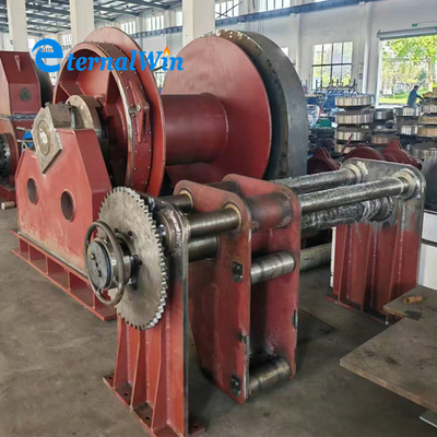 조선소 슬립 웨이를 위한 주문을 받아서 만들어진 60ton 바다 배 철사 밧줄 전기 윈치