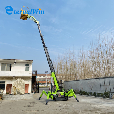 AC 전기 12m 240kg 크롤러 스파이더맨 엘리베이터 디젤 엔진으로 구동