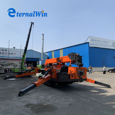 11 M 최대 작업 반지름 3톤 스파이더 크레인 다재다능한 리프팅 및 성능