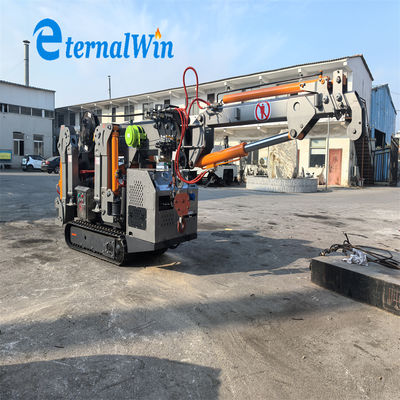 정밀 위치 지정을 위한 8톤 원격 제어 스파이더 크레인