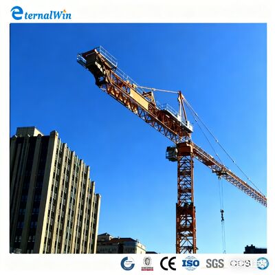 저비용으로 초고층 건물 건설을 위한 안전 기능이 있는 평면 탑 크레인